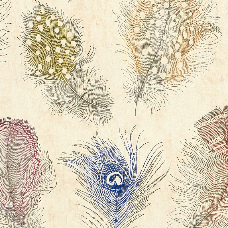 791866 Nature Cream Multi-Colour Wallpaper by A S Creation