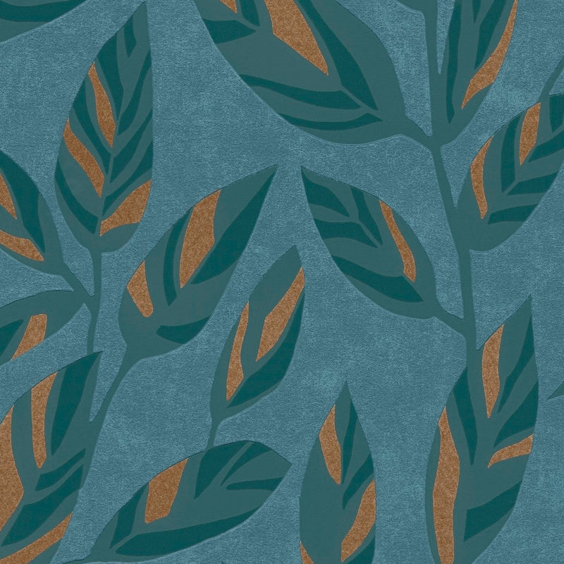 AS791893 Blue and Metallic Floral Attractive 3 Wallpaper by A S Creation