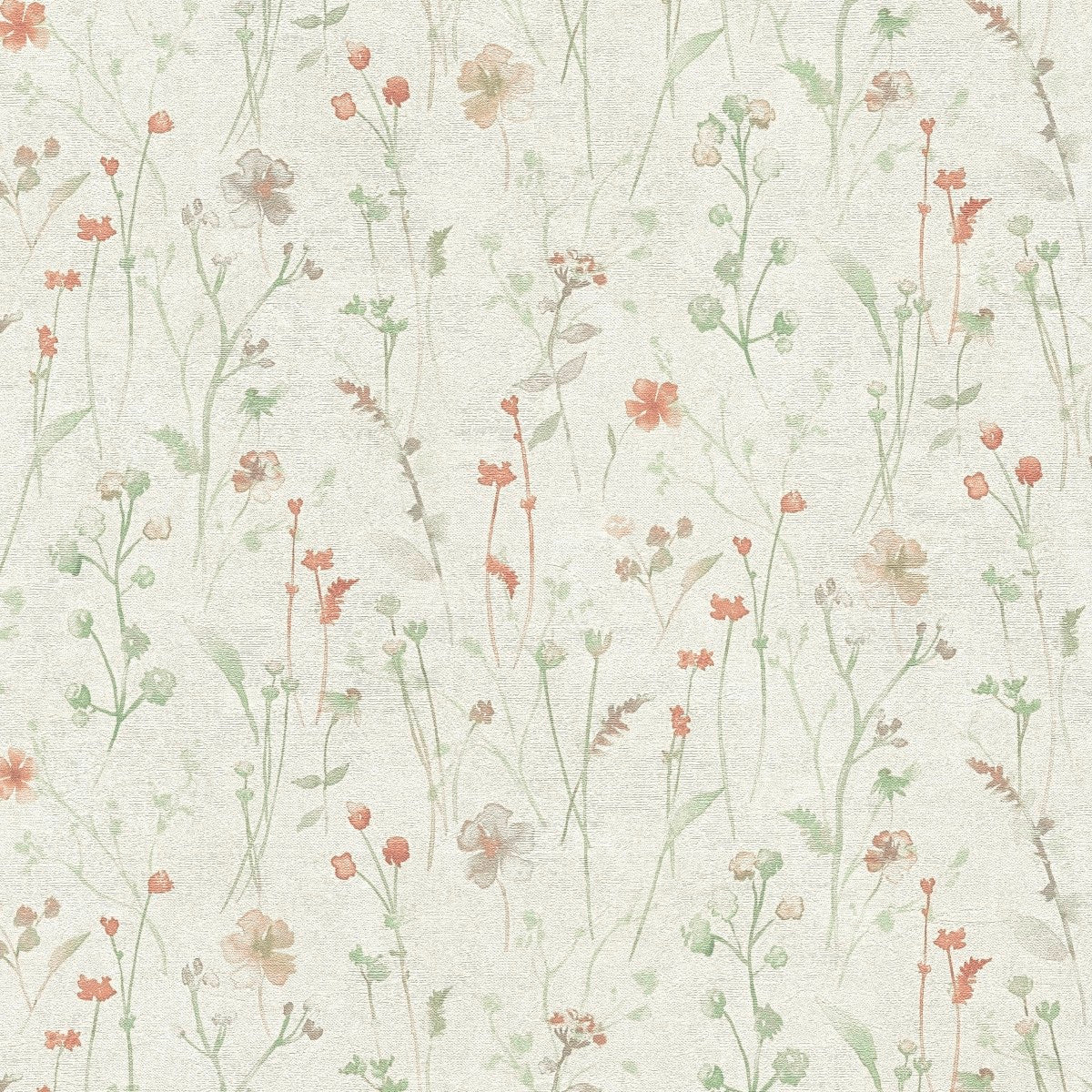AS791951 Cream, Green and Red Nature Attractive 3 Wallpaper by A S Creation