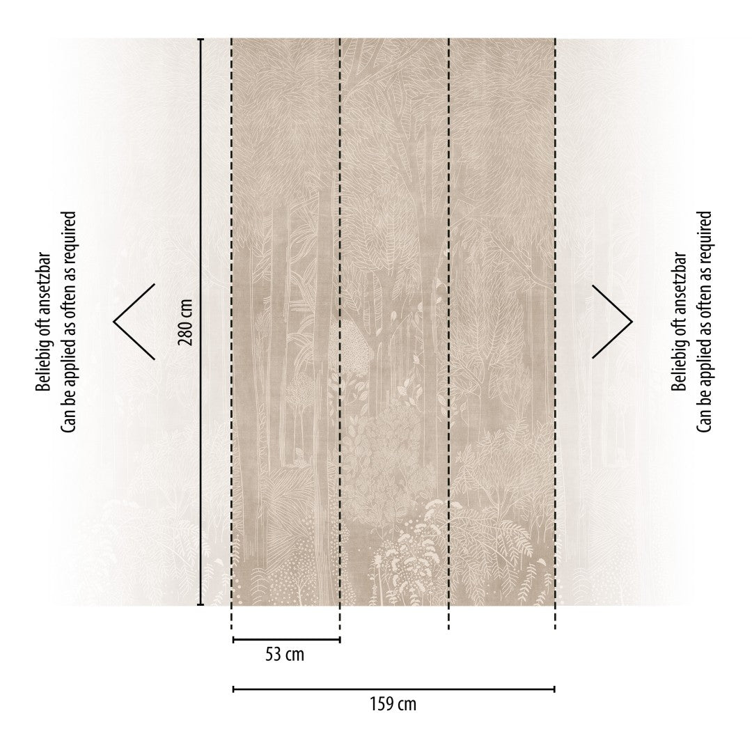 792161 Brown Beige Vibes & Styles Mural by A S Creation