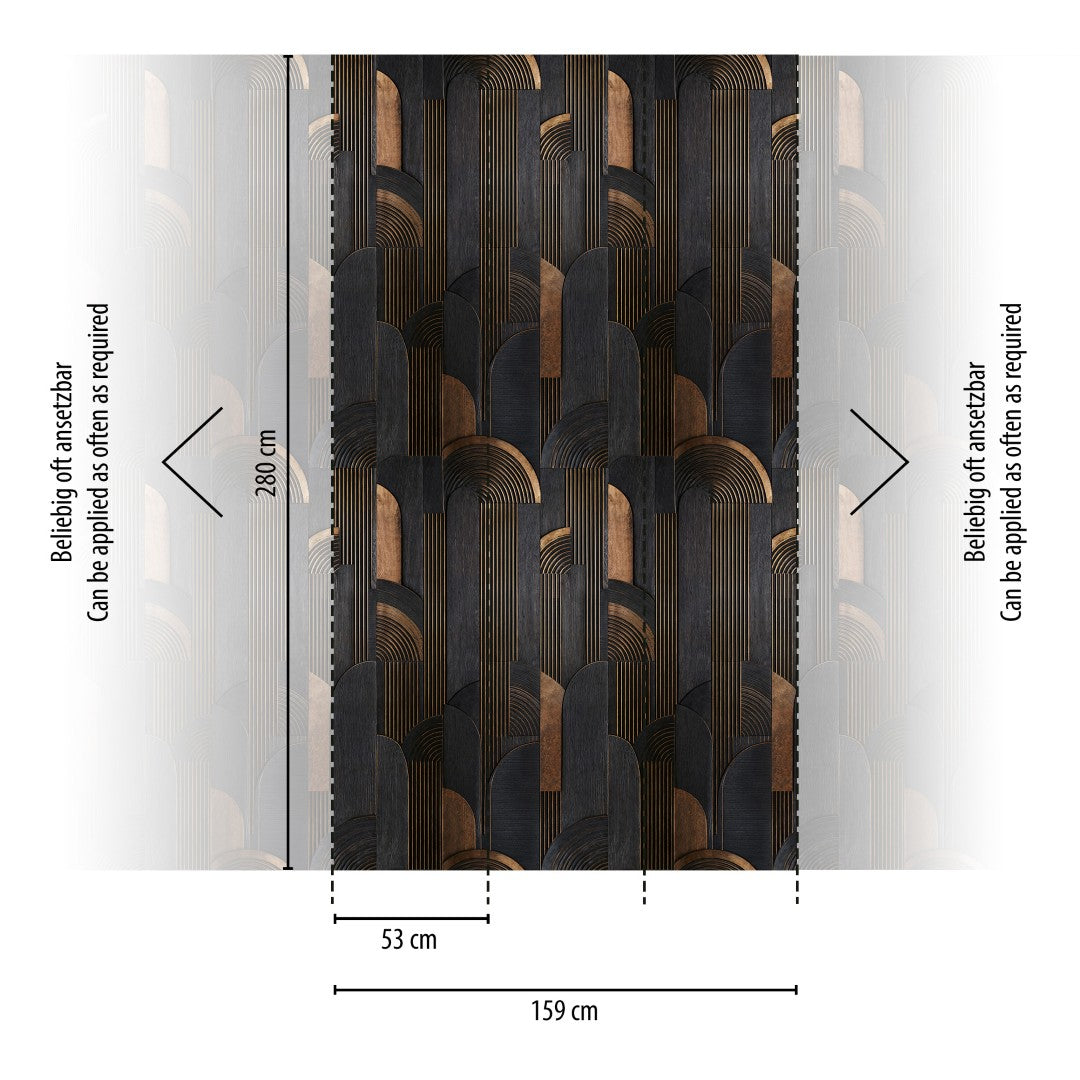 792162 Brown Beige Vibes & Styles Mural by A S Creation