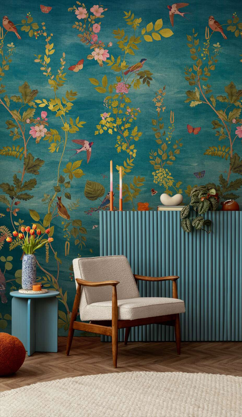792163 Multi-Colour Blue Vibes & Styles Mural by A S Creation