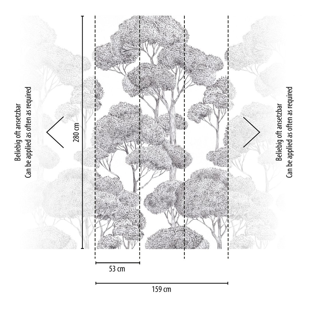 792167 Black Grey Vibes & Styles Mural by A S Creation