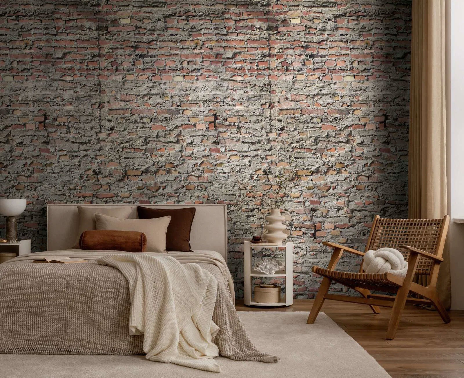 792172 Red Grey Vibes & Styles Mural by A S Creation