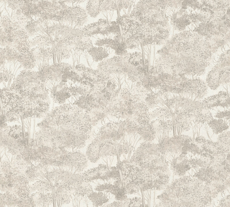 Woodland Cream The Trend Spectrum Wallpaper by A S Creation - flat