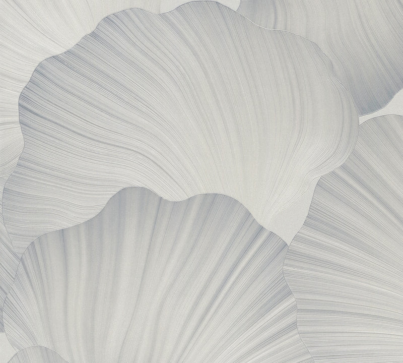 Ginkgo Leaf Silver The Trend Spectrum Wallpaper by A S Creation - flat
