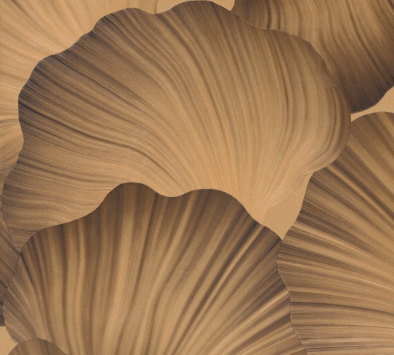 Ginkgo Leaf Gold The Trend Spectrum Wallpaper by A S Creation - flat
