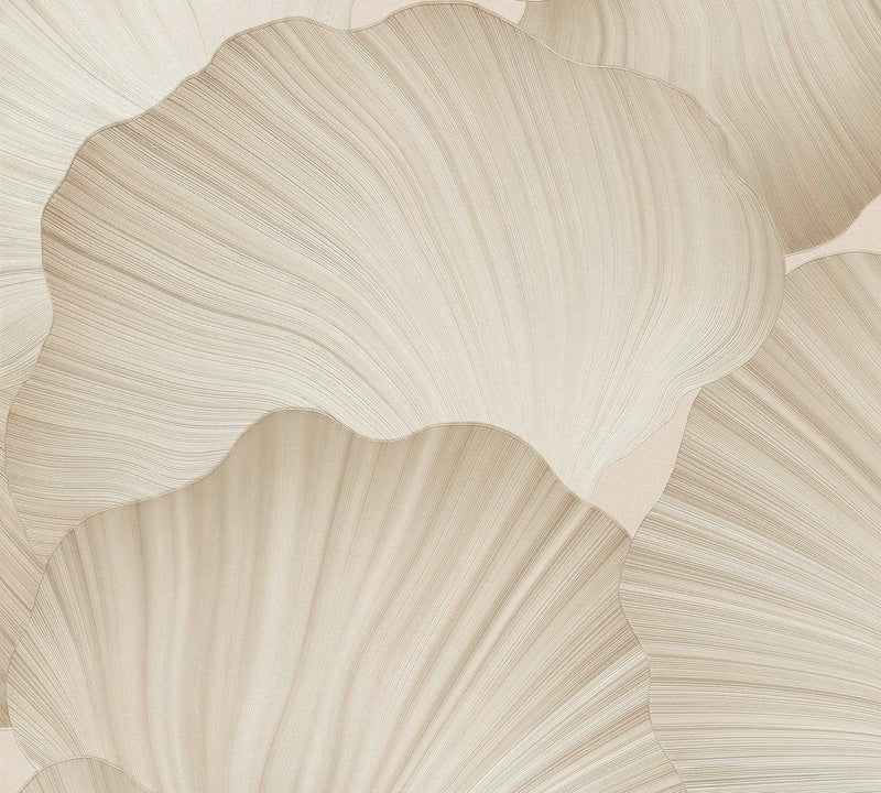 Ginkgo Leaf Beige The Trend Spectrum Wallpaper by A S Creation - flat