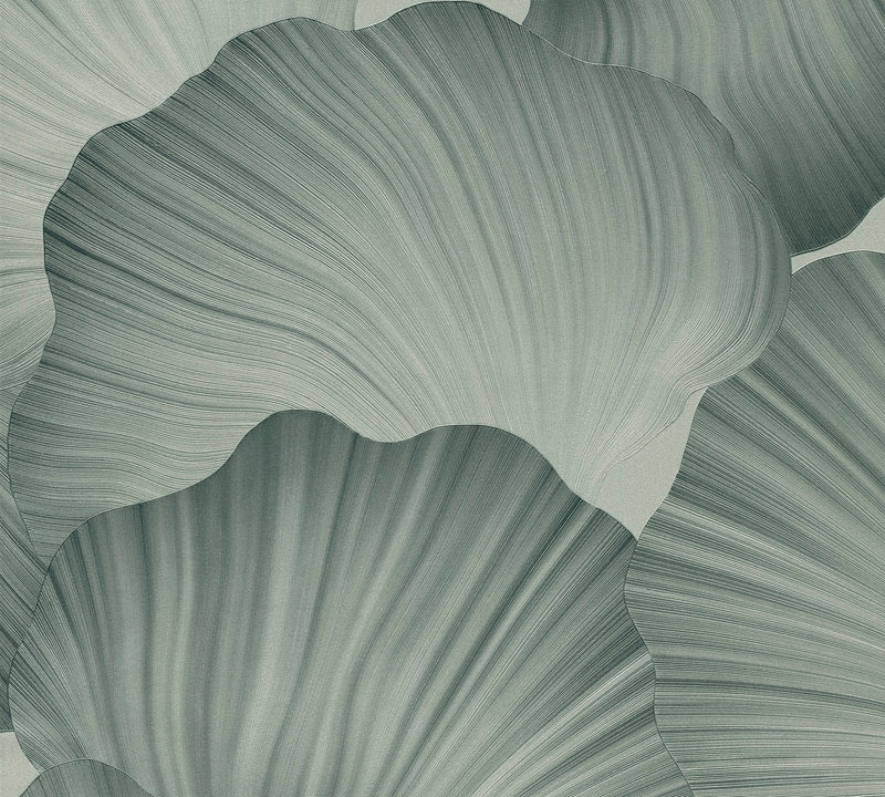 Ginkgo Leaf Sage Green The Trend Spectrum Wallpaper by A S Creation - flat