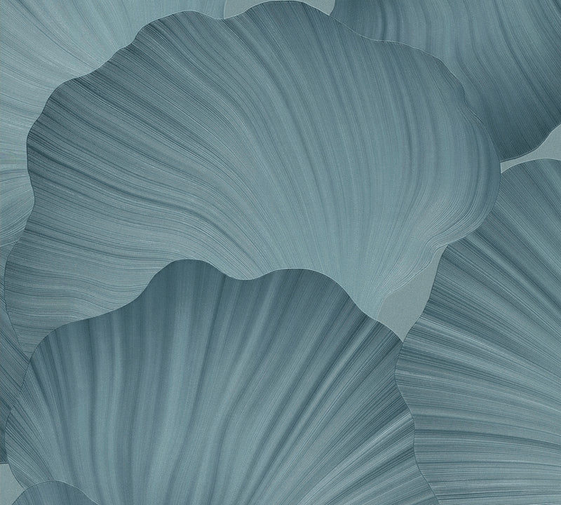 Ginkgo Leaf Teal The Trend Spectrum Wallpaper by A S Creation - flat