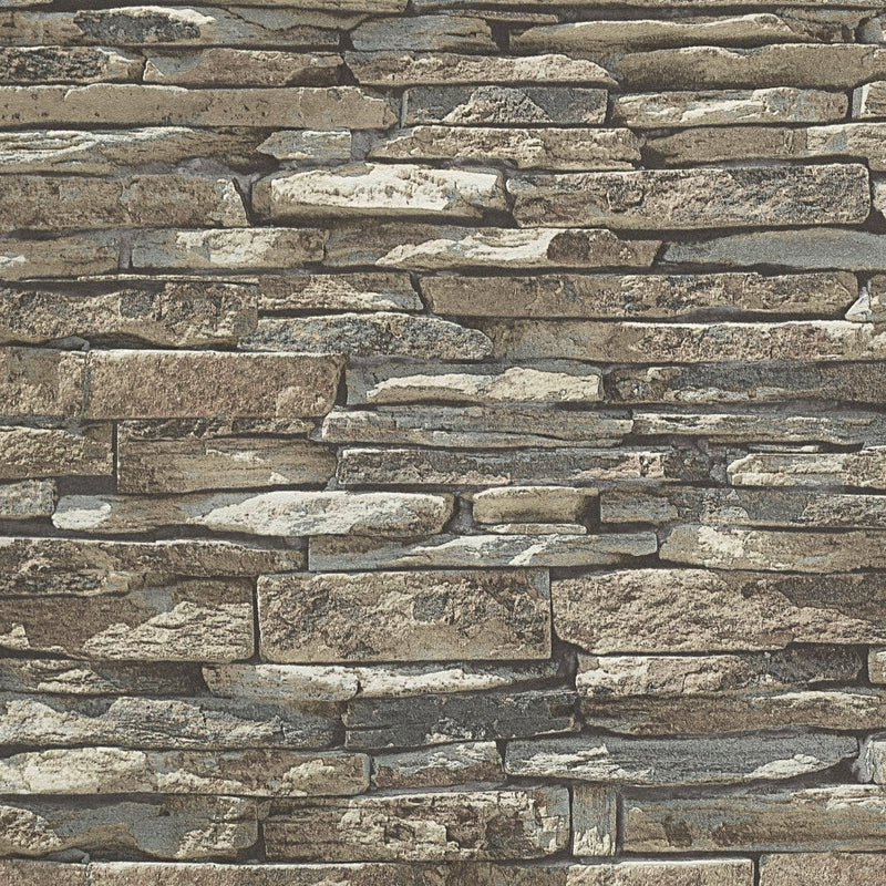 AS962561 Brown, Multi-colour and Grey Nature Attractive 3 Wallpaper by A S Creation