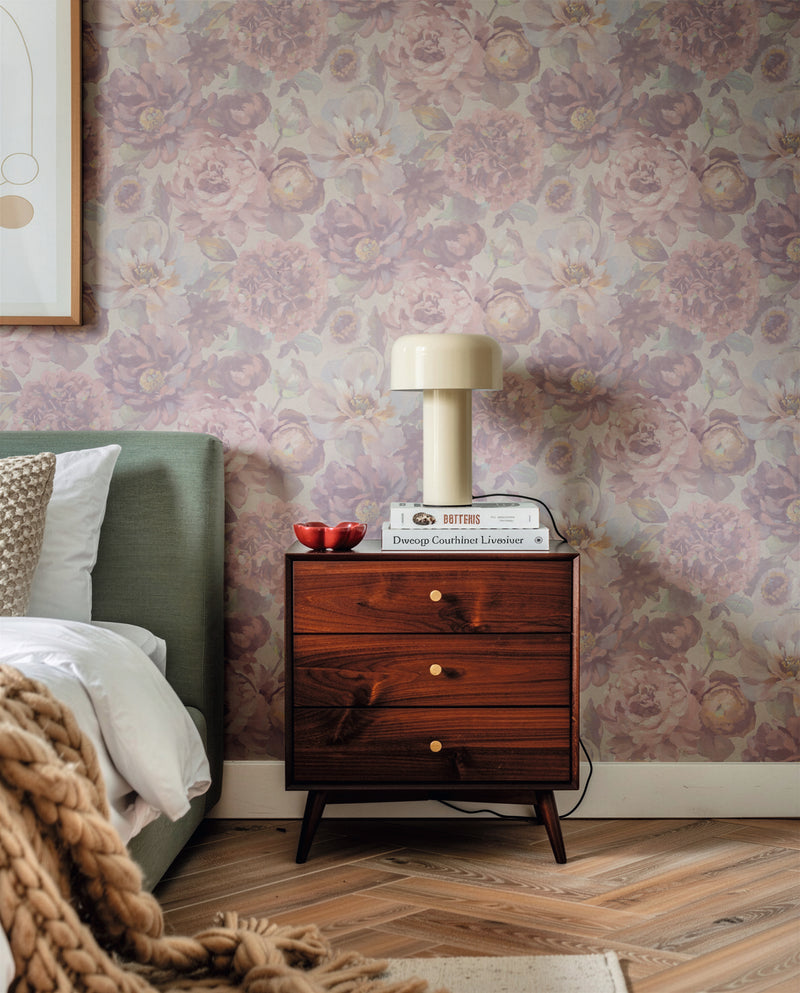 Floral Lilac The Trend Spectrum Wallpaper by A S Creation - room