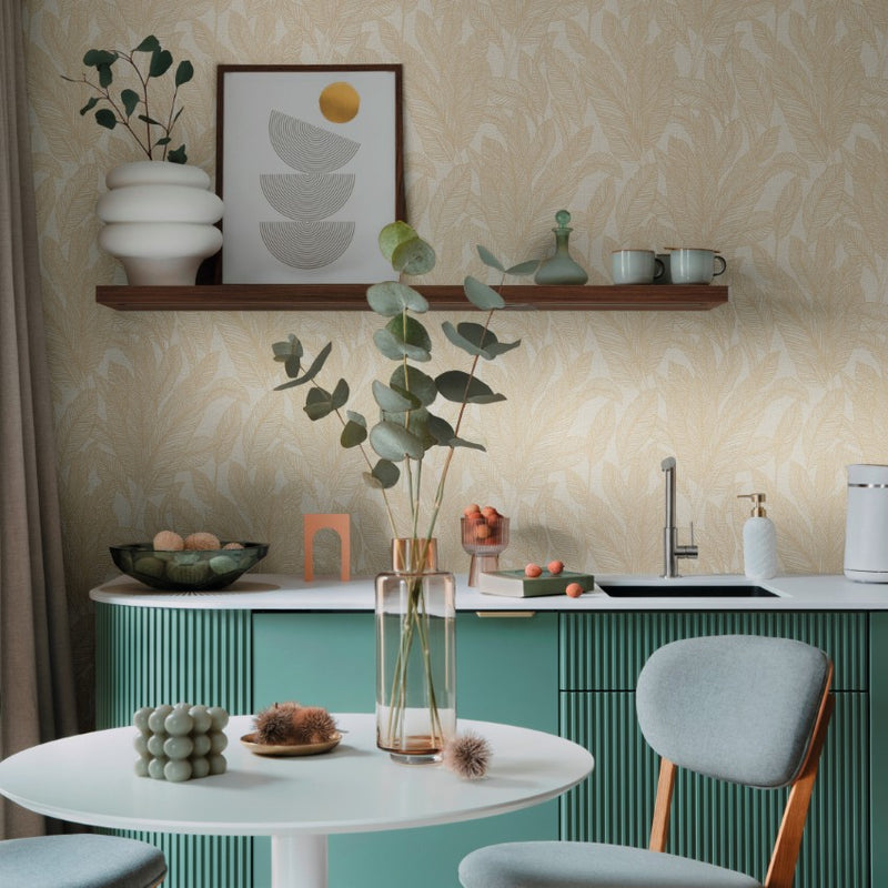 79064-2 CosmoLiving Golden Fern by Cosmopolitan