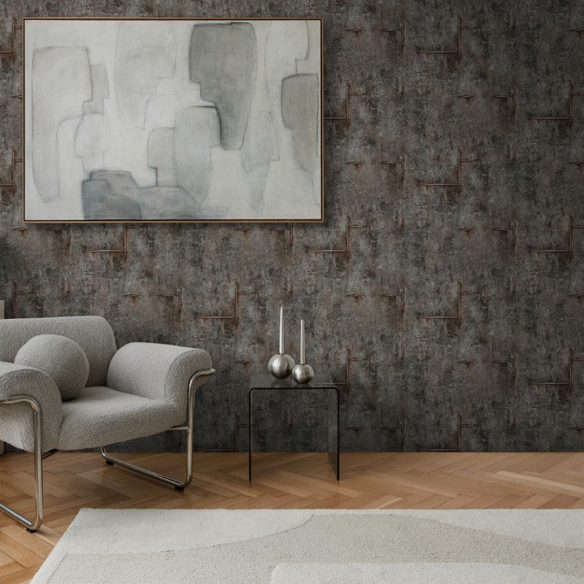 79085-5 CosmoLiving Graphite Groove by Cosmopolitan