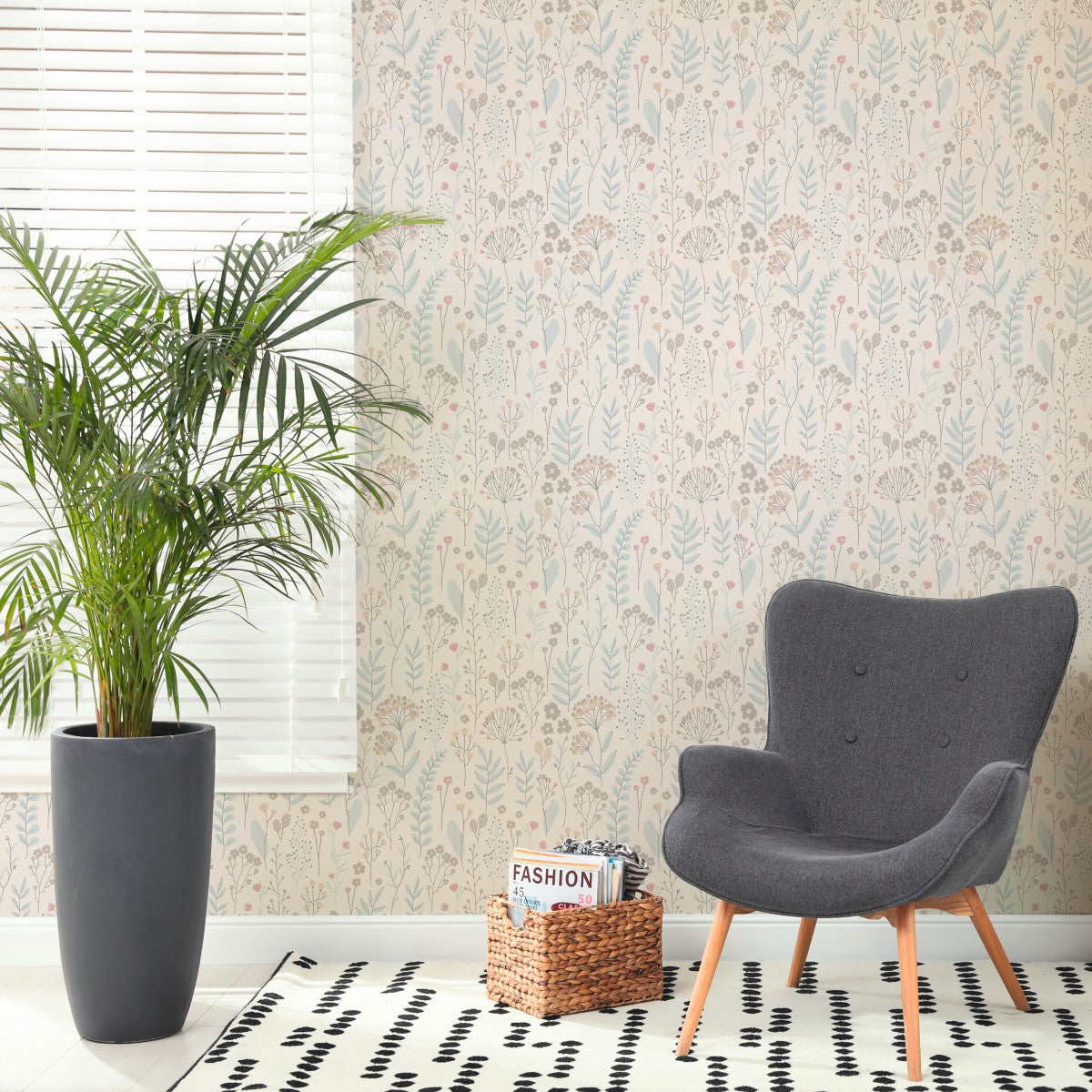 Multi-colour, Metallic and White Nature Attractive 3 Wallpaper by A S Creation