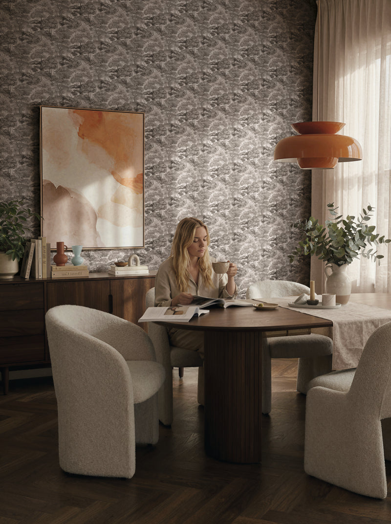 Woodland Taupe The Trend Spectrum Wallpaper by A S Creation - room