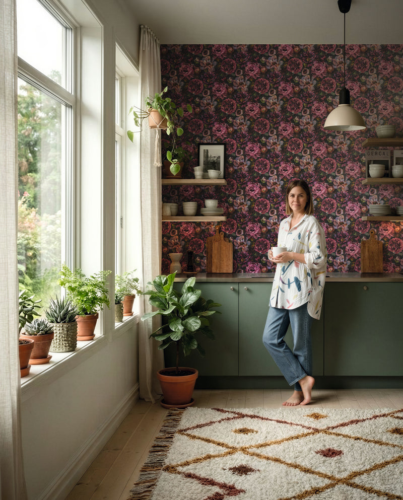 Floral Pink The Trend Spectrum Wallpaper by A S Creation - room
