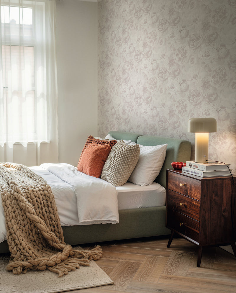 Floral Cream The Trend Spectrum Wallpaper by A S Creation - room