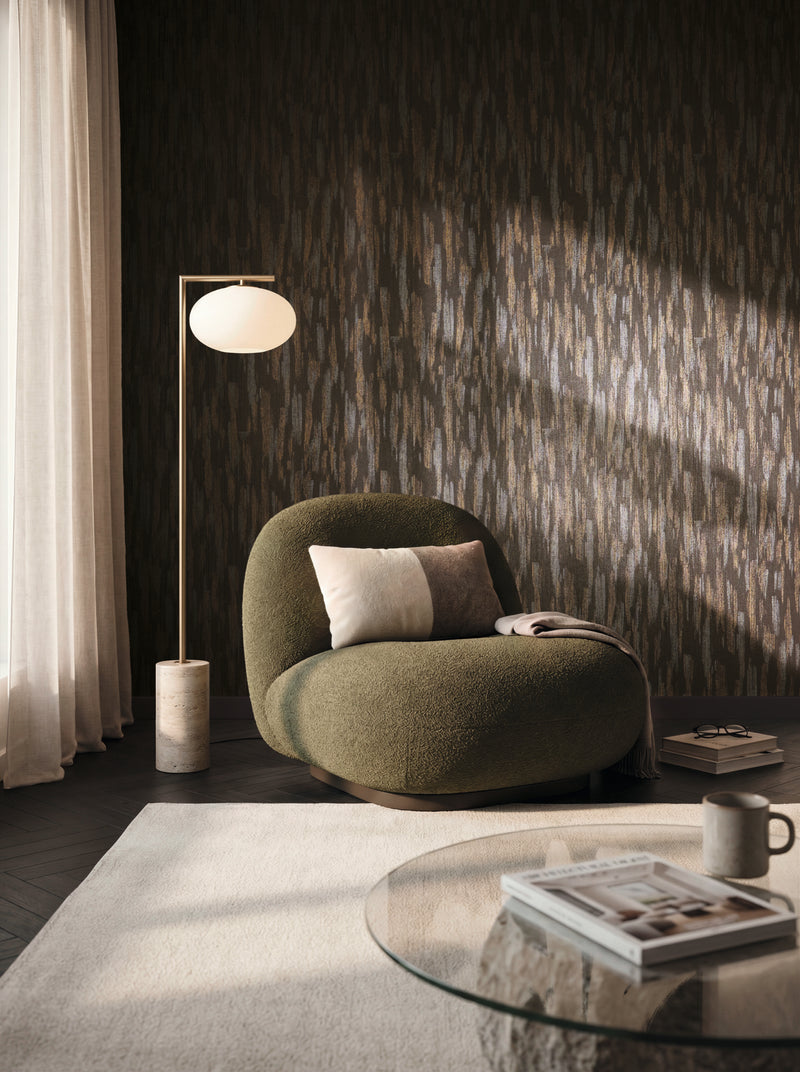 Grasscloth Bronze The Trend Spectrum Wallpaper by A S Creation - room