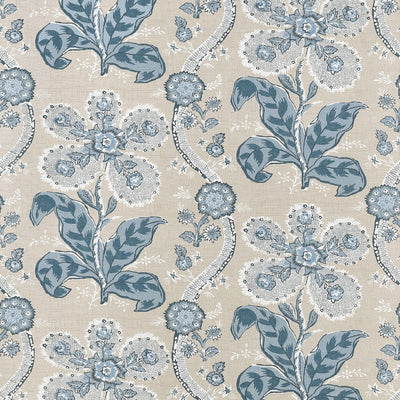 St. Gilles Spa Blue Clermont Wallpaper by Anna French