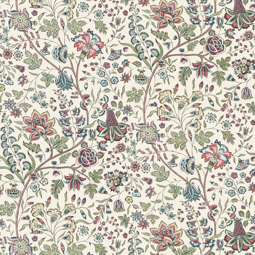 AT10724 Francois Red and Blue Wallpaper by Anna French