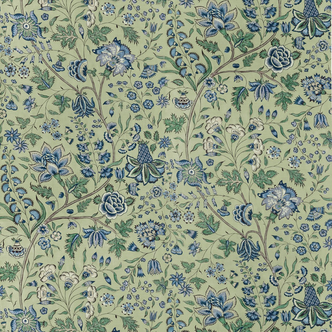 AT10727 Francois Green and Blue Wallpaper by Anna French