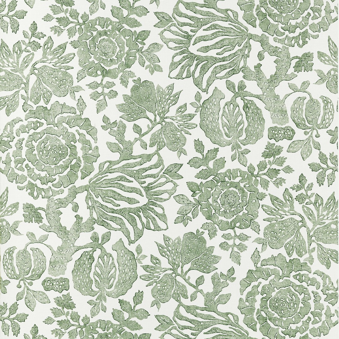 AT10733 Sigourney Green Wallpaper by Anna French