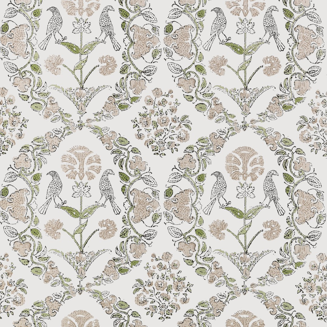 AT10738 Paloma Beige Wallpaper by Anna French