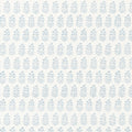 Chloe Spa Blue on White Clermont Wallpaper by Anna French