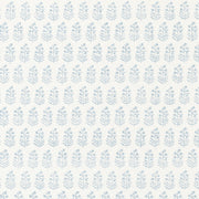 Chloe Spa Blue on White Clermont Wallpaper by Anna French