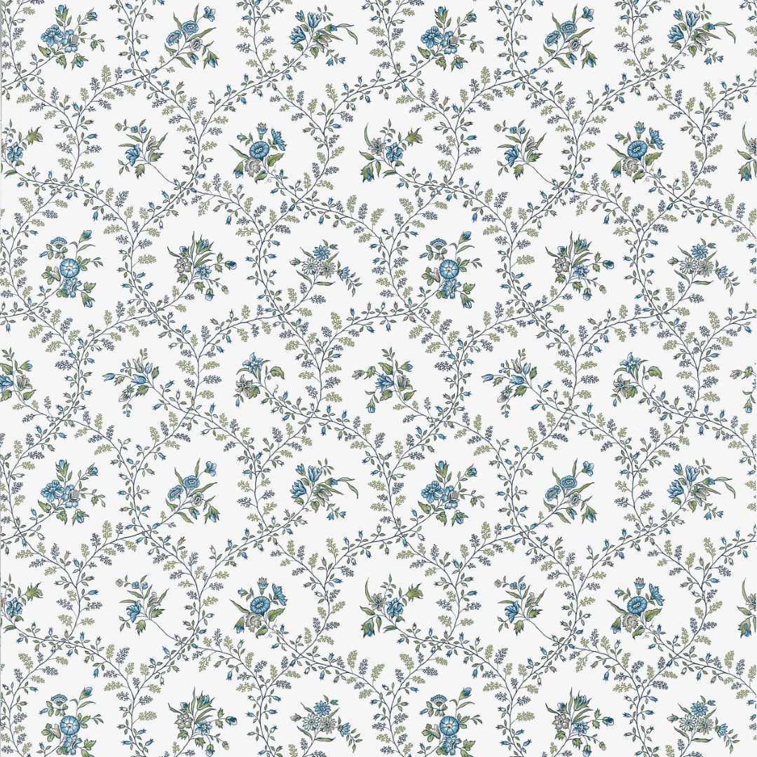 AT10763 Juliette Trail Blue and Green Wallpaper by Anna French