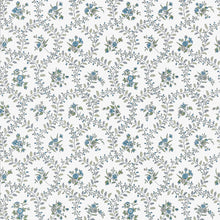 AT10763 Juliette Trail Blue and Green Wallpaper by Anna French