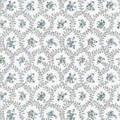 Juliette Trail Blue and Green Clermont Wallpaper by Anna French