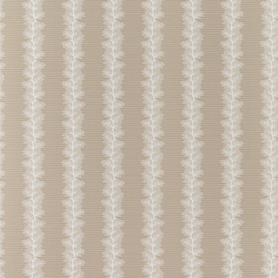 French Stripe Beige Clermont Wallpaper by Anna French