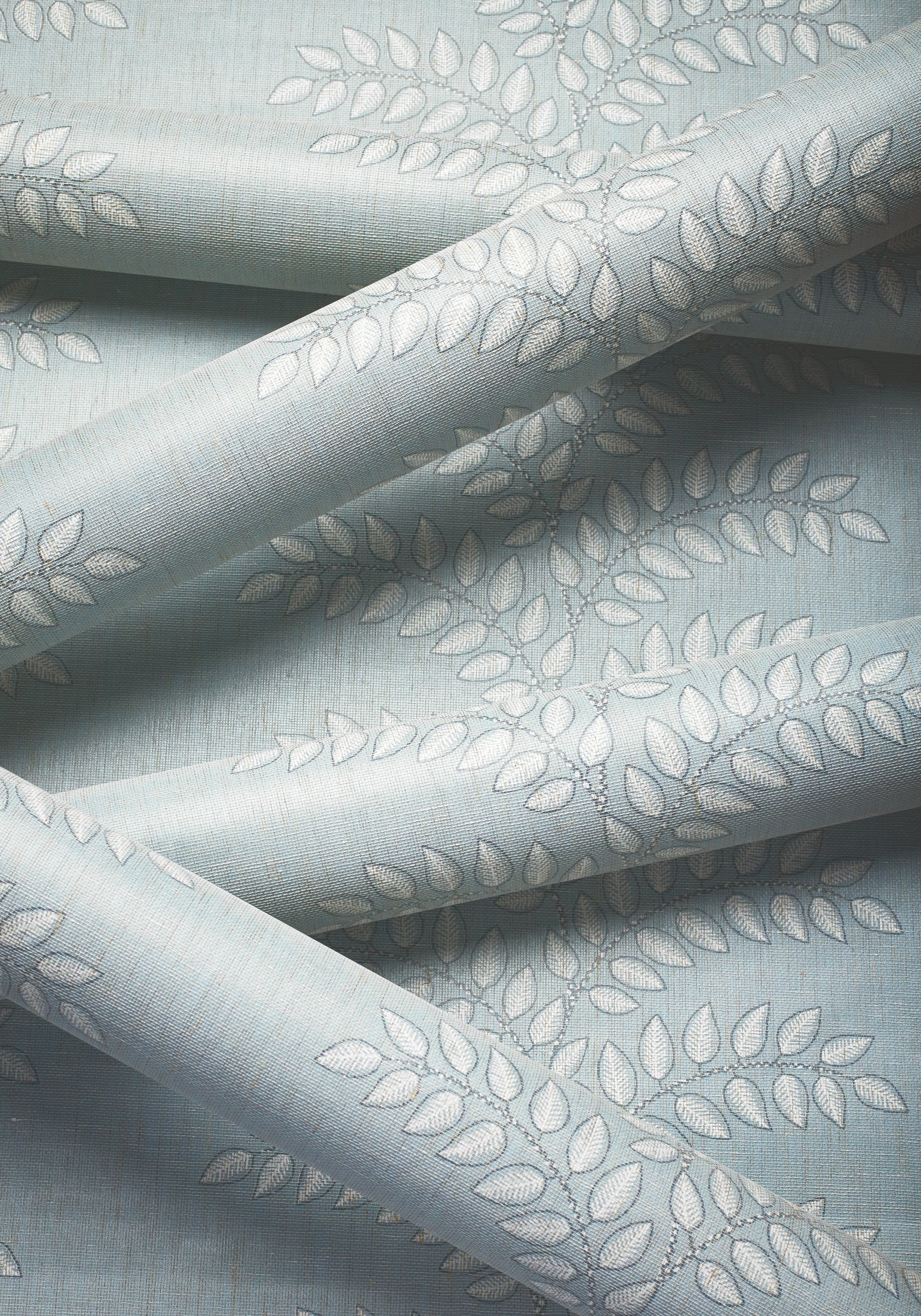 AT16102 Frondescence Robin's Egg Belvedere Wallpaper by Anna French