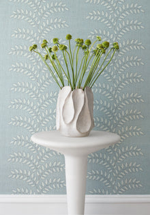 AT16102 Frondescence Robin's Egg Belvedere Wallpaper by Anna French