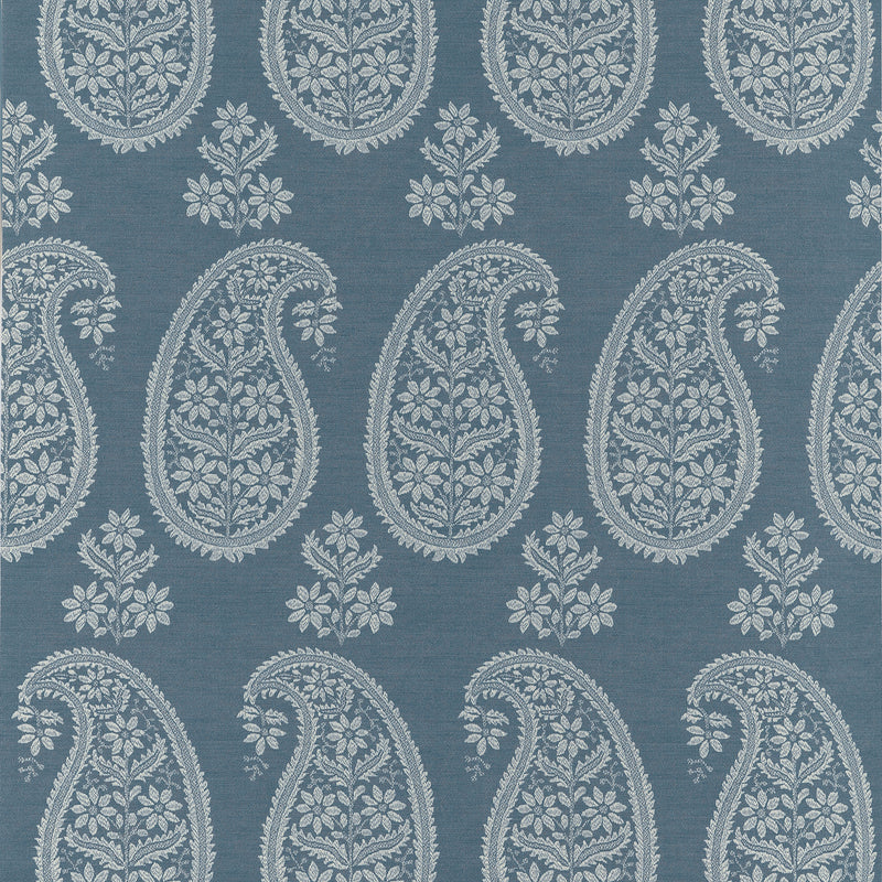 AT16110 Campania Paisley Blue Belvedere Wallpaper by Anna French
