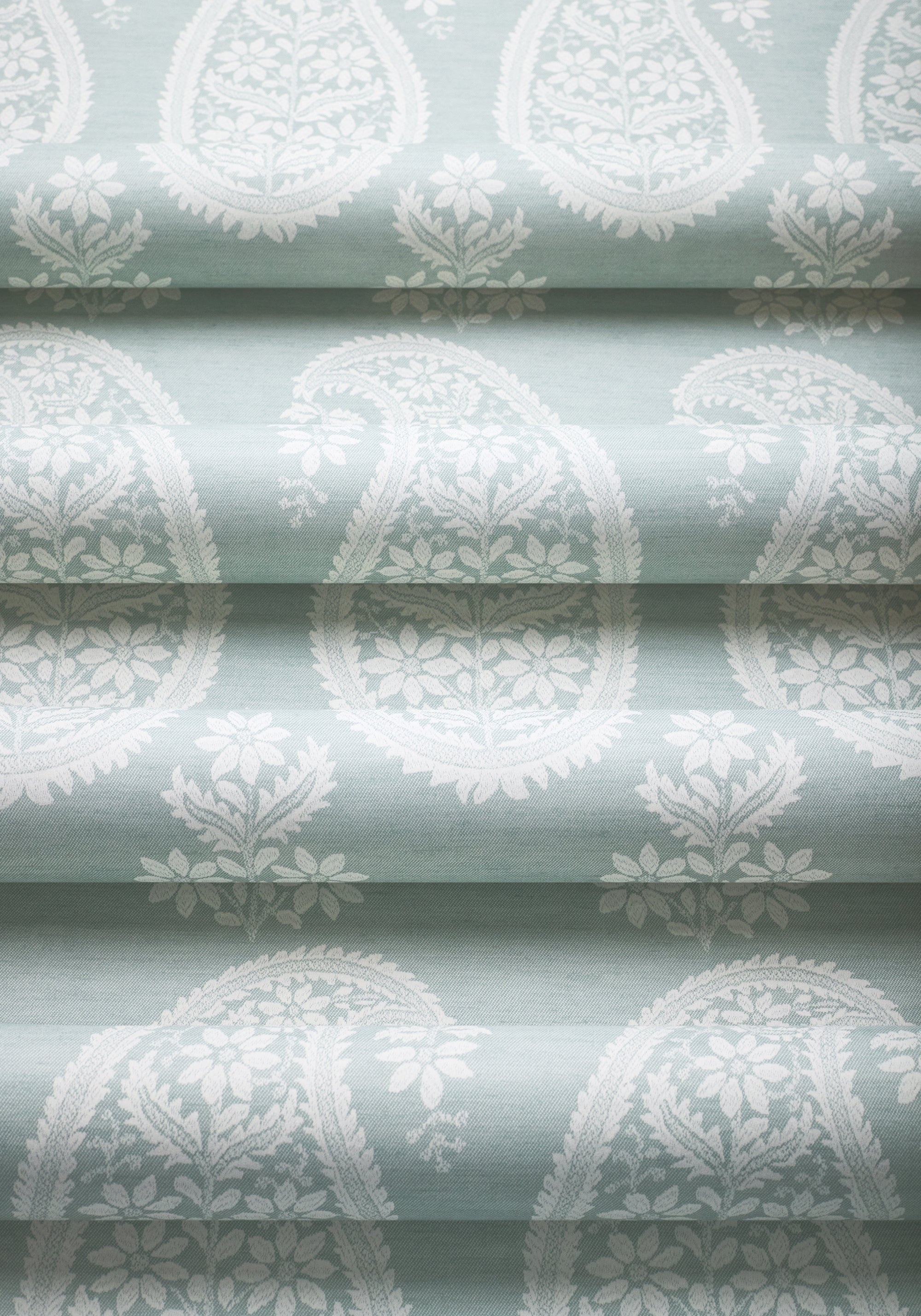 AT16112 Campania Paisley Sage Belvedere Wallpaper by Anna French