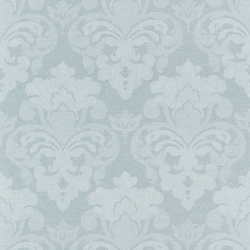 AT16120 Darcey Damask Soft Blue Belvedere Wallpaper by Anna French