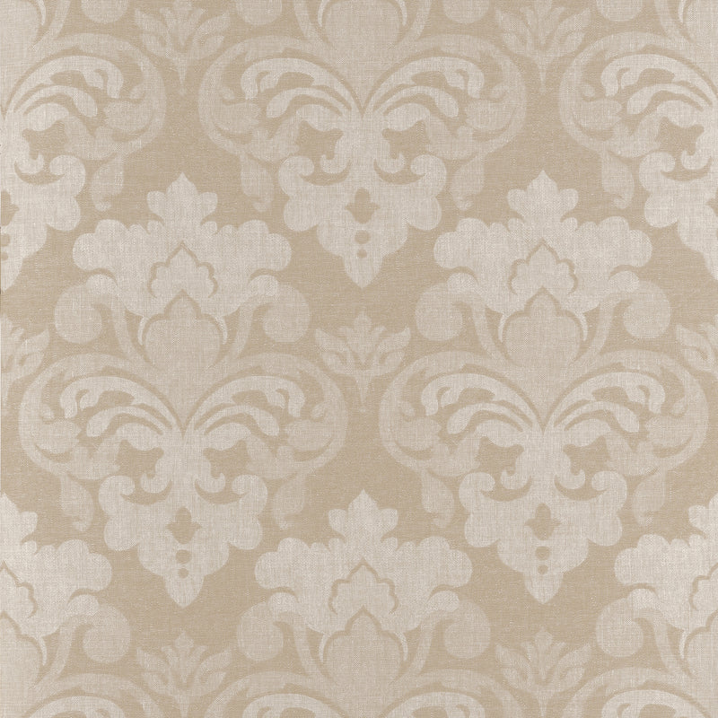 AT16121 Darcey Damask Beige Belvedere Wallpaper by Anna French