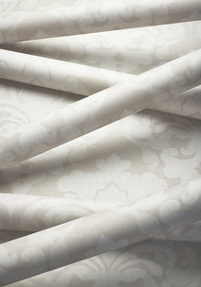 AT16122 Darcey Damask Flax Belvedere Wallpaper by Anna French