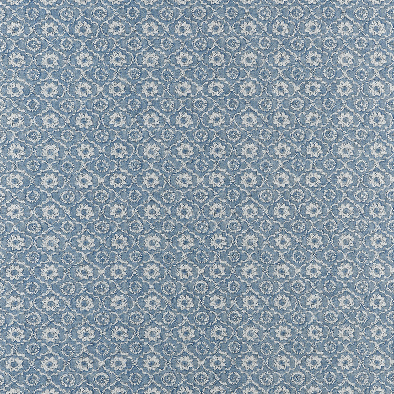 AT16125 Holly Trellis Blue Belvedere Wallpaper by Anna French