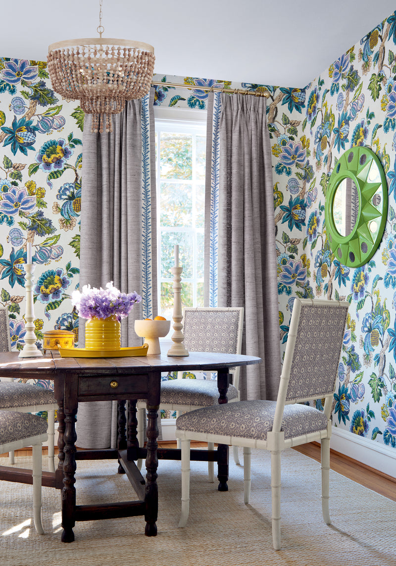 AT16137 Stockbridge Lavender and Blue Belvedere Wallpaper by Anna French