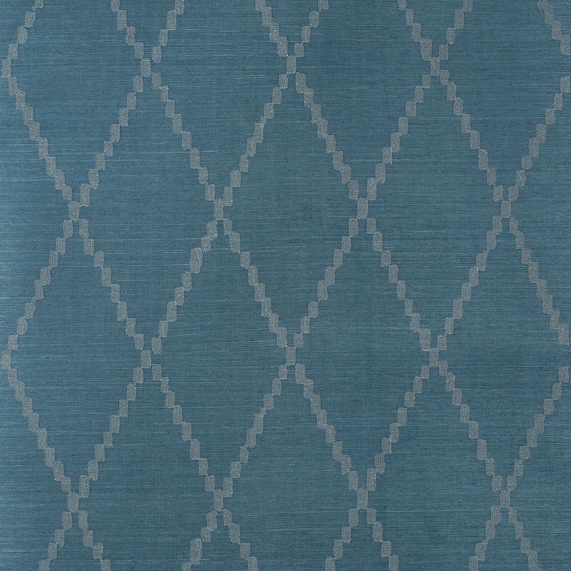 AT16142 Ribbon Sisal Navy Belvedere Wallpaper by Anna French