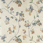 AT16152 Edo Bloom Apricot and Slate on Pearl Belvedere Wallpaper by Anna French