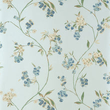 AT16153 Edo Bloom Blue on Pearl Belvedere Wallpaper by Anna French