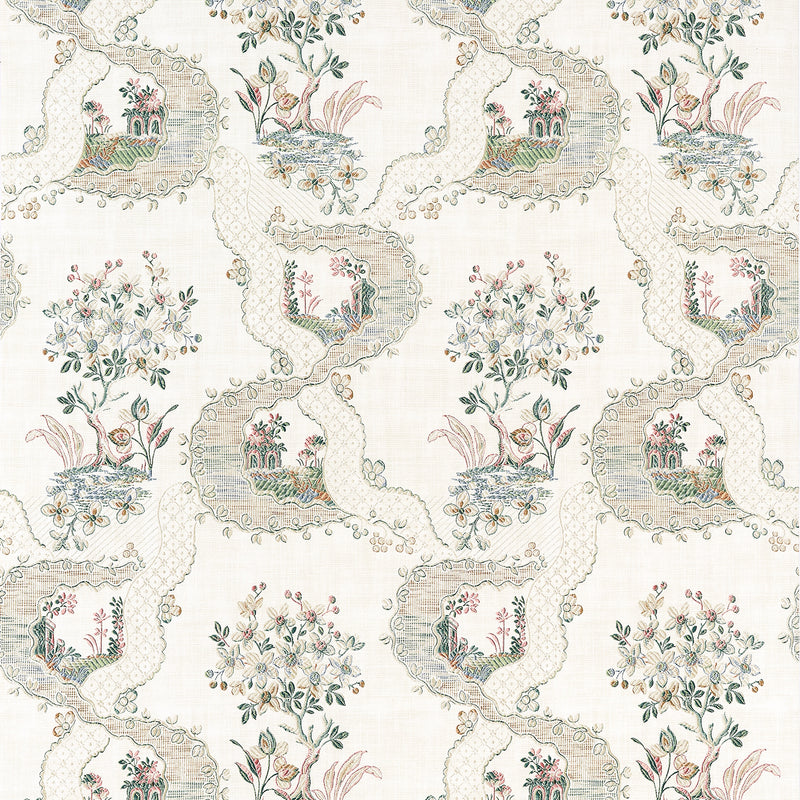 AT16158 Antoinette Beige Belvedere Wallpaper by Anna French