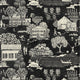 Farmingdale Black Belvedere Wallpaper by Anna French
