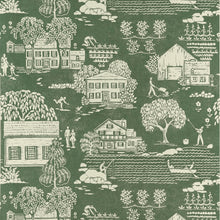 AT16164 Farmingdale Green Belvedere Wallpaper by Anna French
