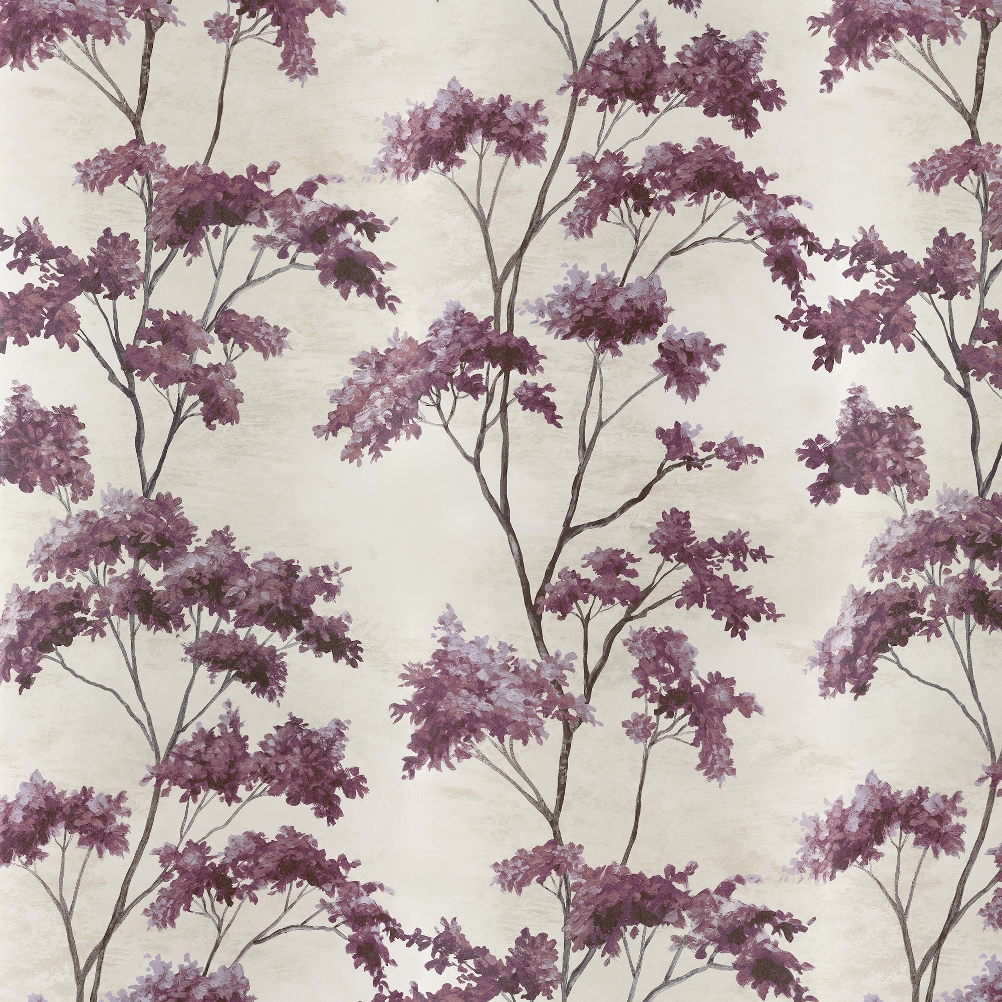 AT16167 Dalton Eggplant on Pearl Belvedere Wallpaper by Anna French